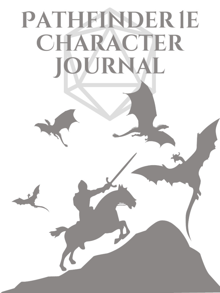 Pathfinder Character Journal Template | PDF