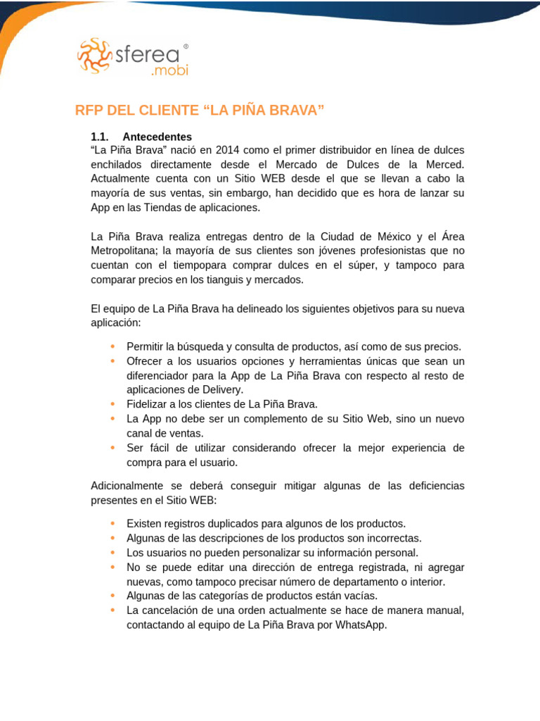 Propuesta Comercial para La Piña Brava | PDF | Marketing | Negocios ...