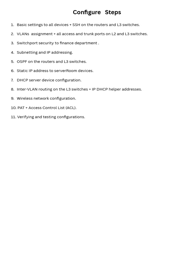 Configure Steps | PDF