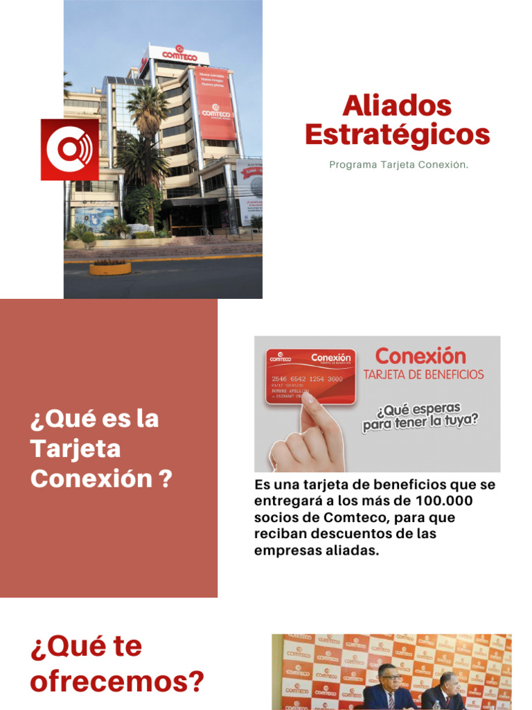 Tarjeta Conexión: Beneficios Comteco | PDF