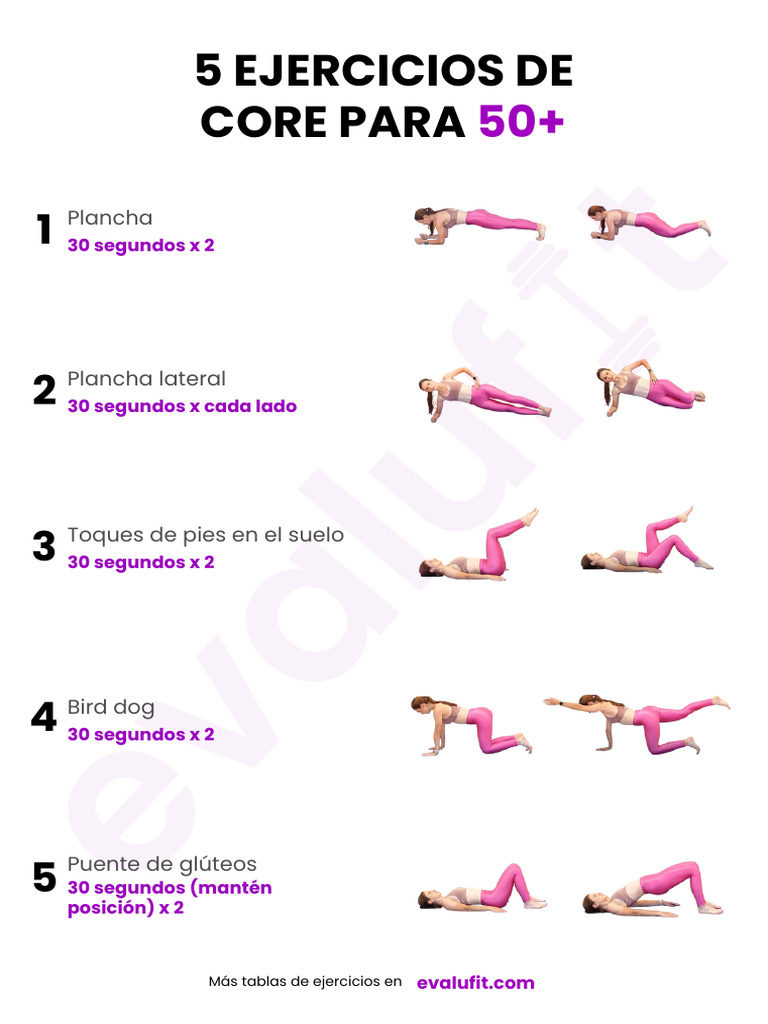 Ejercicios de Core para Mayores de 50 | PDF