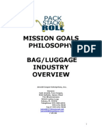 Mission Goals Philosophy Bag/Luggage Industry