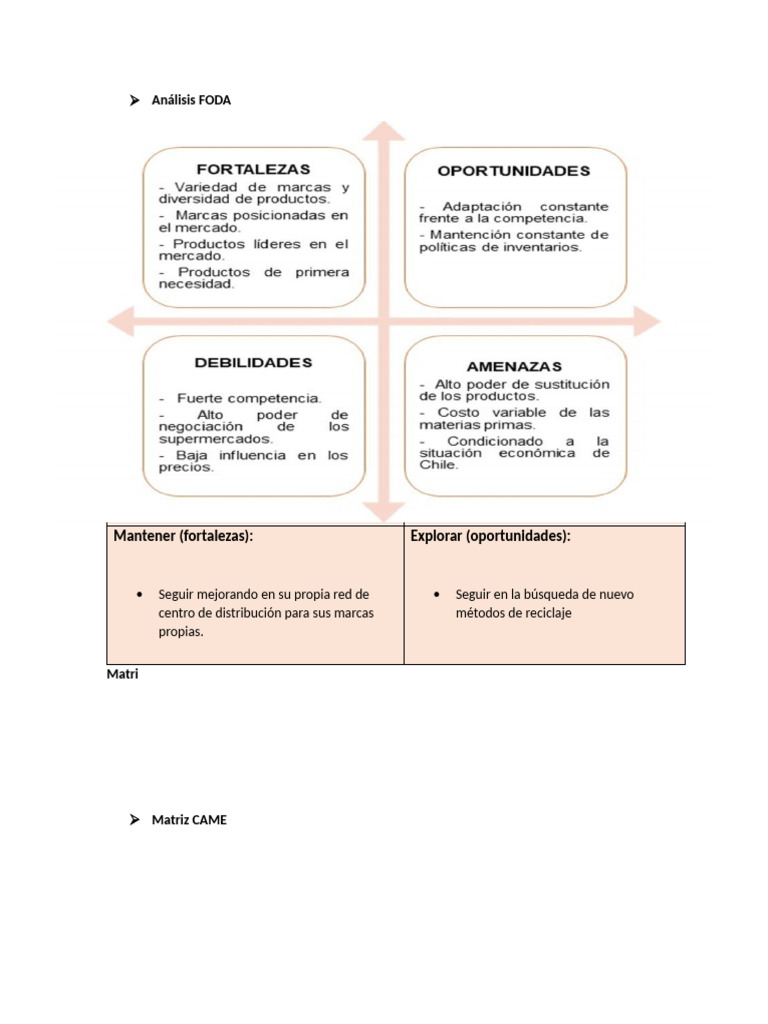 Estrategias y Objetivos de Watt's | PDF | Análisis FODA | Procesos de ...