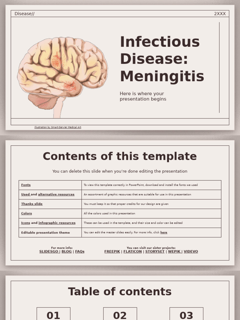 Infectious Disease - Meningitis by Slidesgo | PDF | Medical Diagnosis ...