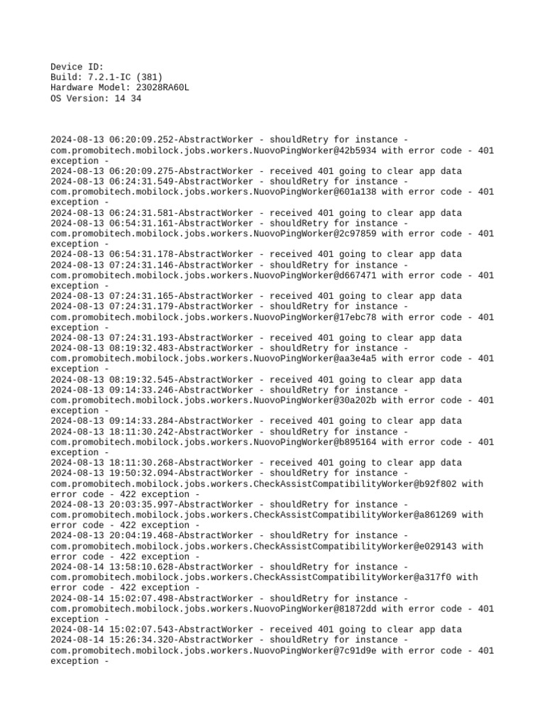 NuovoPingWorker Error Log Analysis | PDF | Domain Name System | Java ...