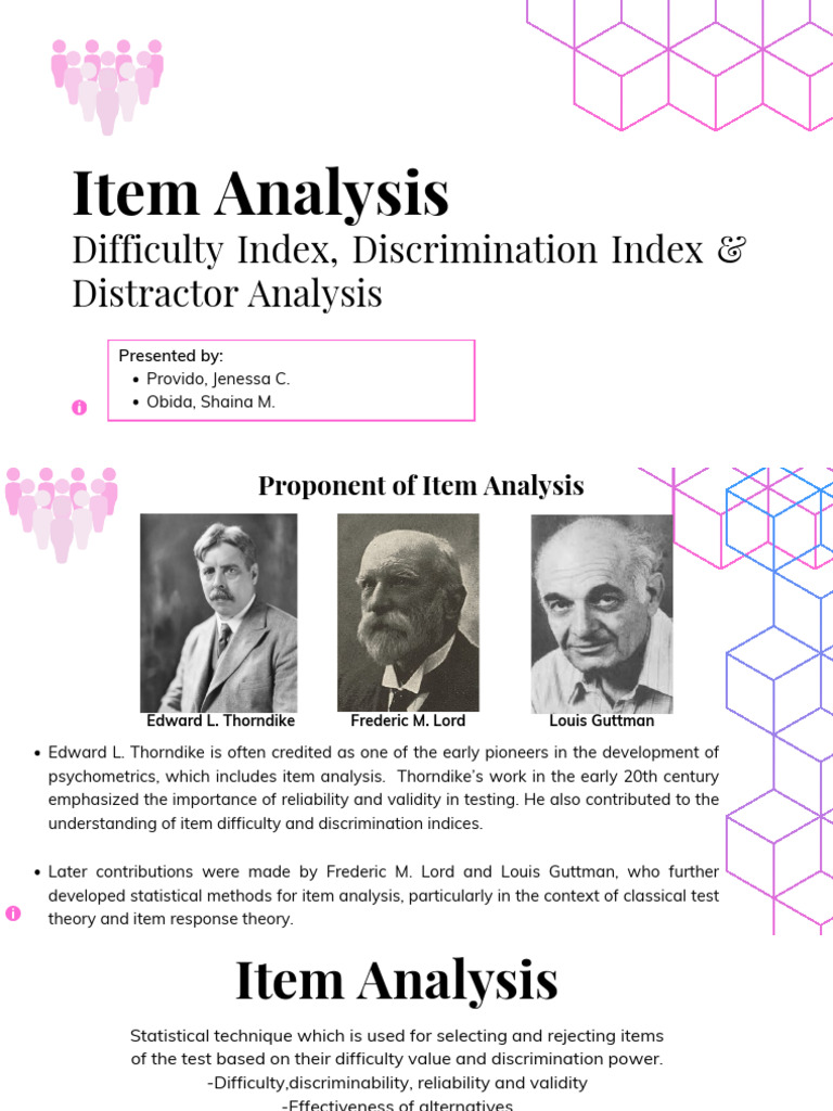 Item Analysis | PDF | Multiple Choice | Evaluation Methods