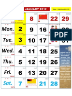 Calendar 20122