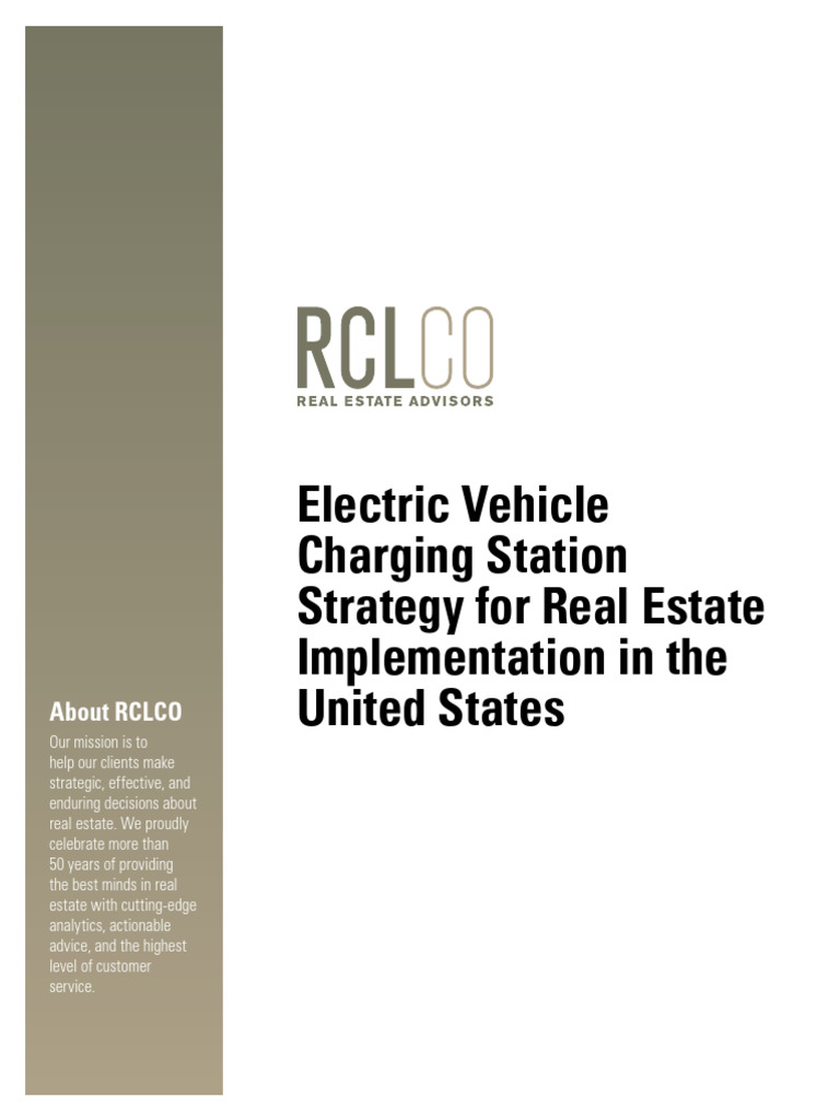 Electric Vehicle Charging Station Strategy For Real Estate ...