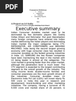 Executive Summary: A Project On LG India