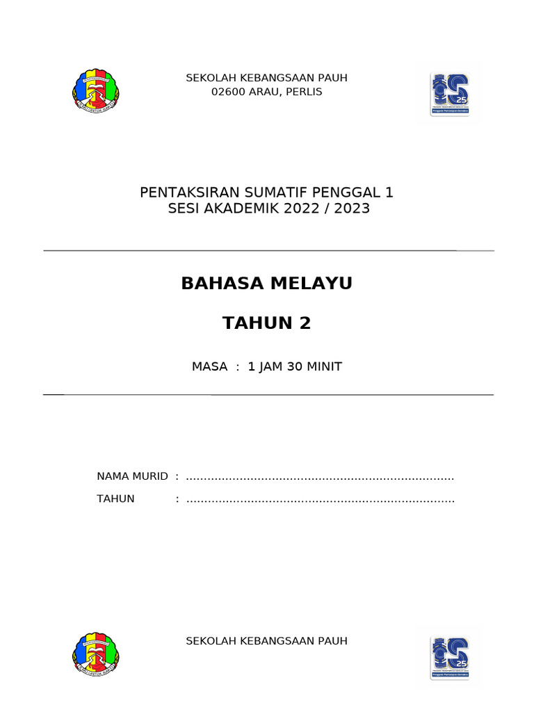 Cover MP Exam Tahun 2 | PDF