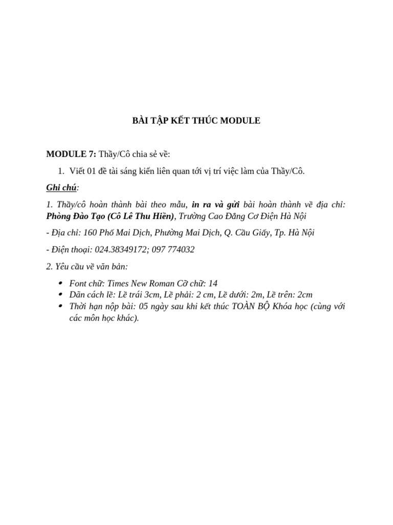 Đề Bài Thu Hoạch Kết Thúc Module Nghiên Cứu Khoa Học GDNN | PDF