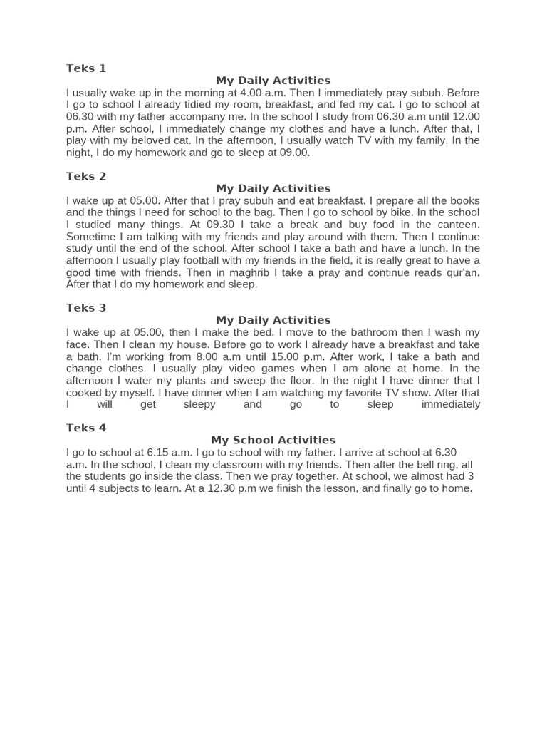 Teks 1 | PDF
