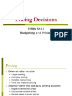 Pricing Decisions