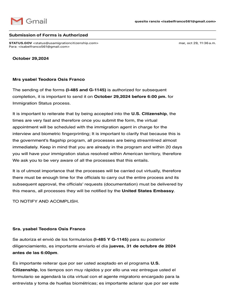 Submission of Forms is Authorized | PDF