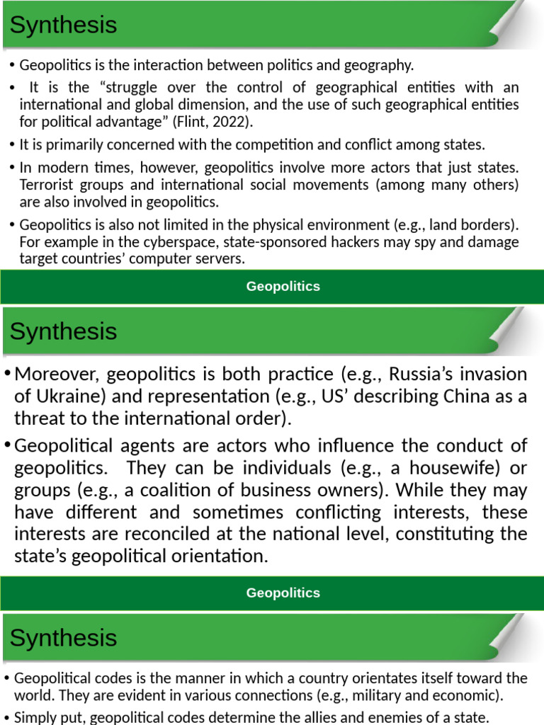 Understanding Geopolitics Today | PDF | Geopolitics | The United States