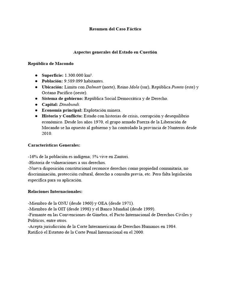 Resumen Del Caso Fáctico | PDF | Crimen de guerra | Crímenes
