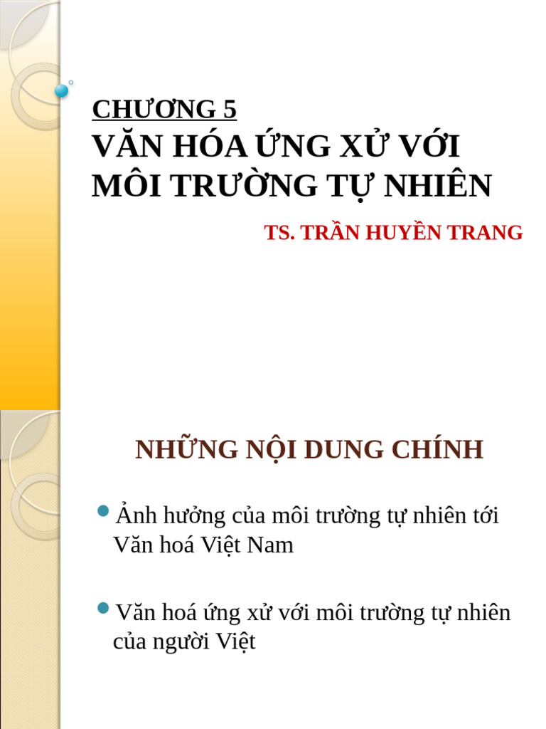 DCVH_Chương 5_VH ứng xử với MTTN part 3 | PDF
