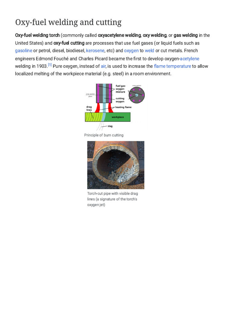 Oxy-Fuel Welding & Cutting Guide | PDF | Welding | Construction