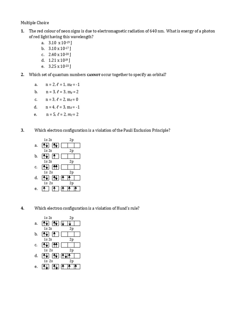 Chem 120 - Practice Final Exam - 2024 | PDF | Gases | Electron ...