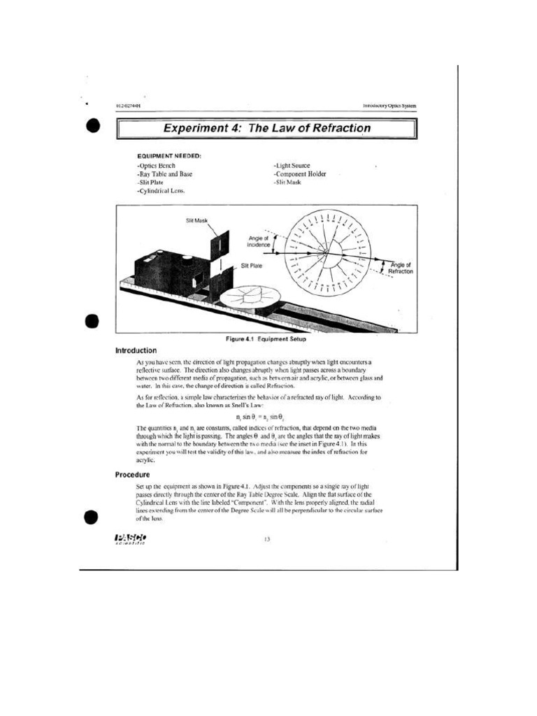 Refraction | PDF