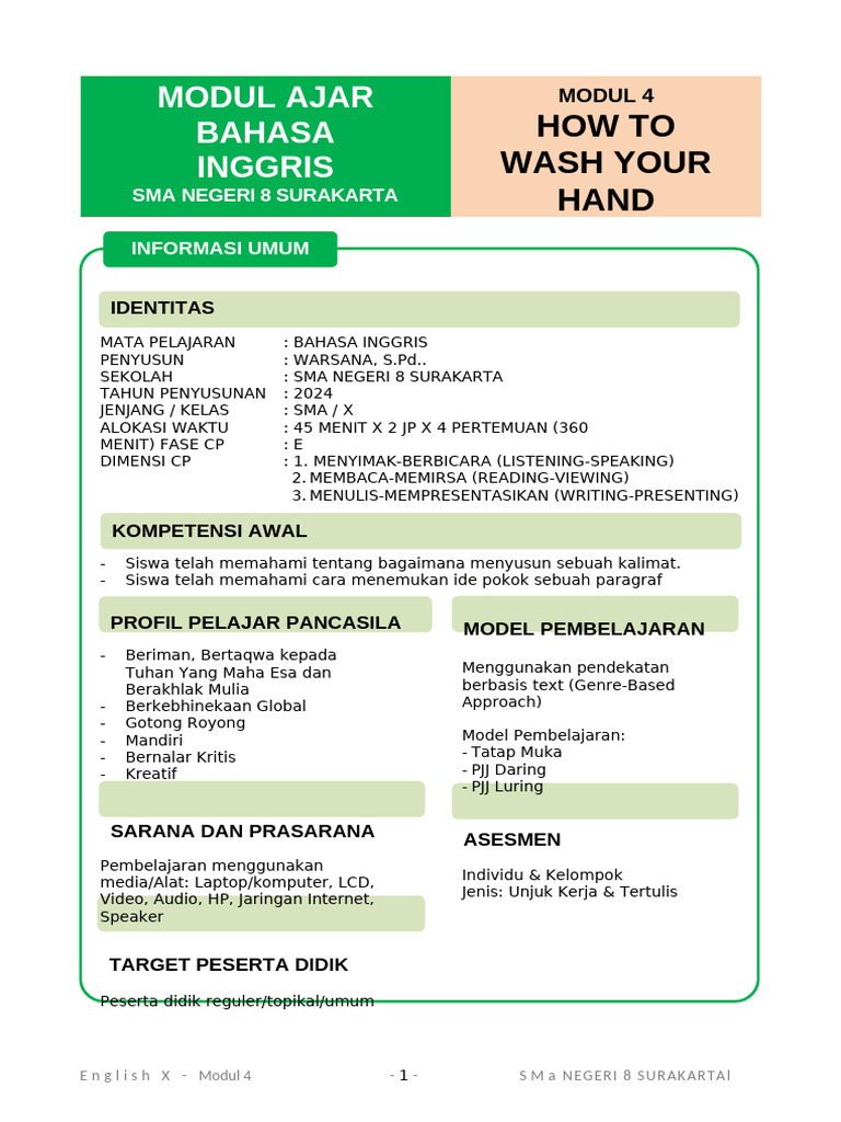MODUL 4 Procedure Text | PDF