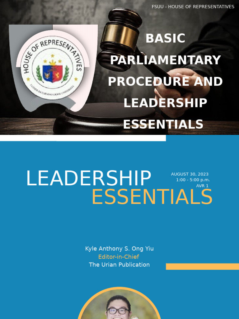Parliamentary Procedure & Leadership Guide | PDF