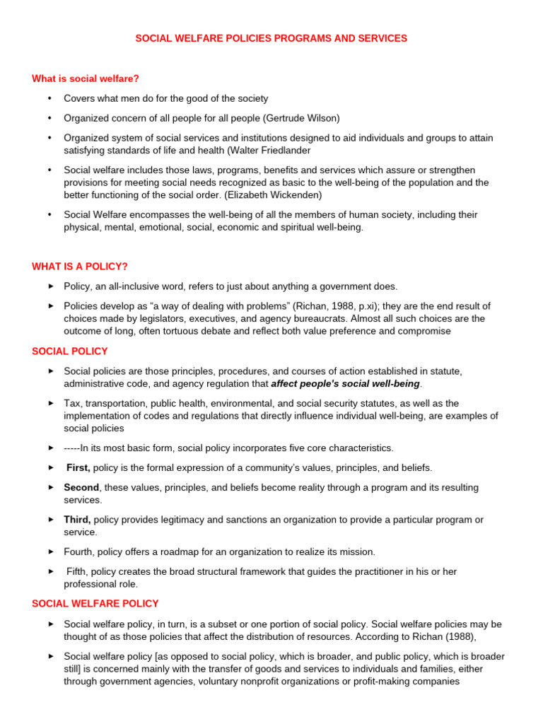 Understanding Social Welfare Policies | PDF | Sexual Slavery | Bullying