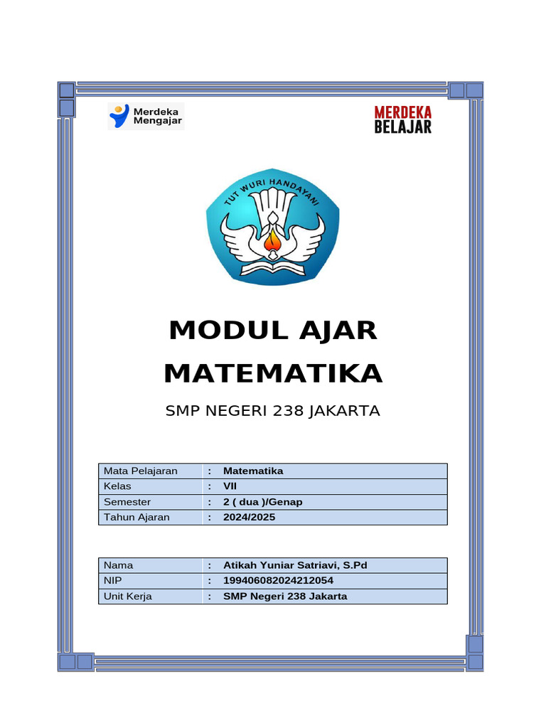 Cover-Modul Ajar - Silabus - Web.id | PDF
