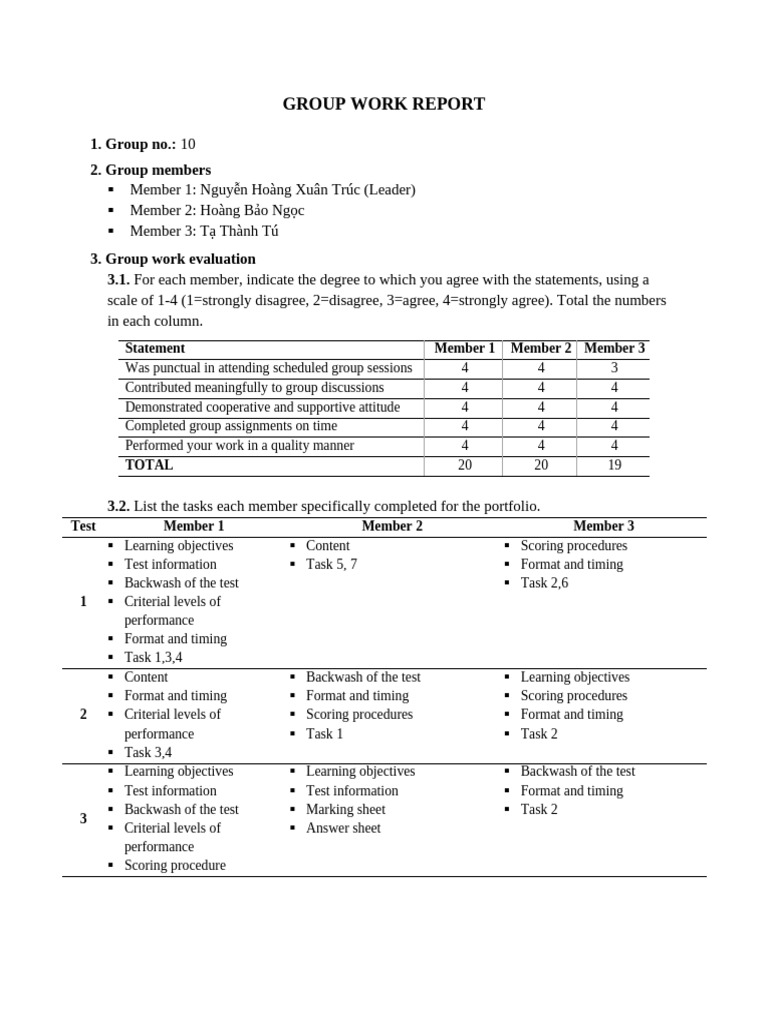 GROUP WORK REPORT | PDF