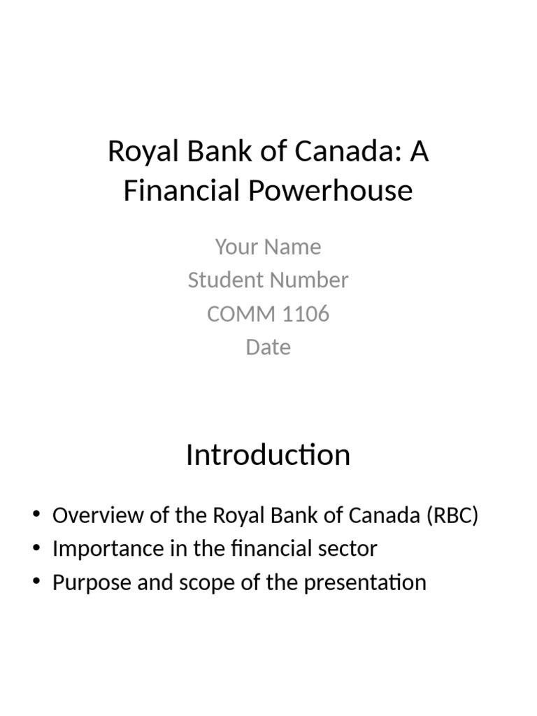 RBC Presentation Updated | PDF