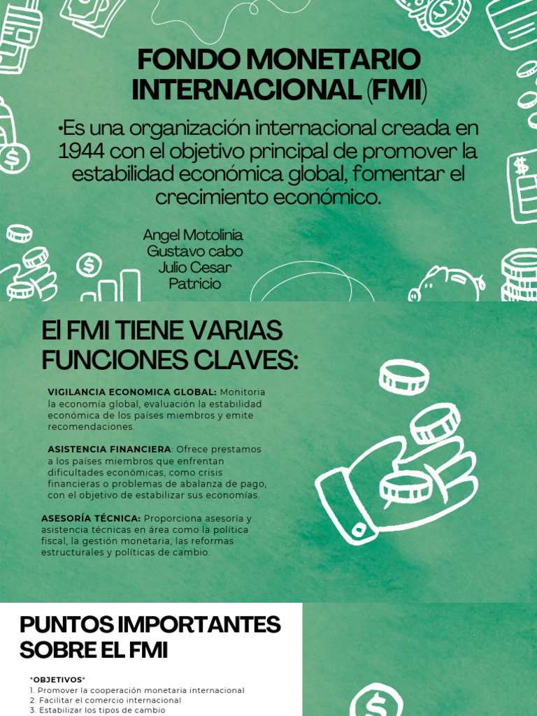 Funciones y Estructura del FMI | PDF | Fondo Monetario Internacional ...