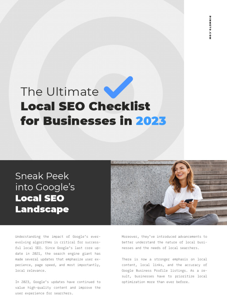 Ultimate Local SEO Checklist 2023 | PDF | Search Engine Optimization ...