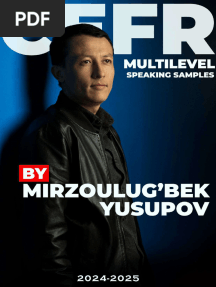 CEFR Multilevel Speaking 2024-2025