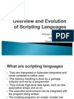 Overview and Evolution of Scripting Languages