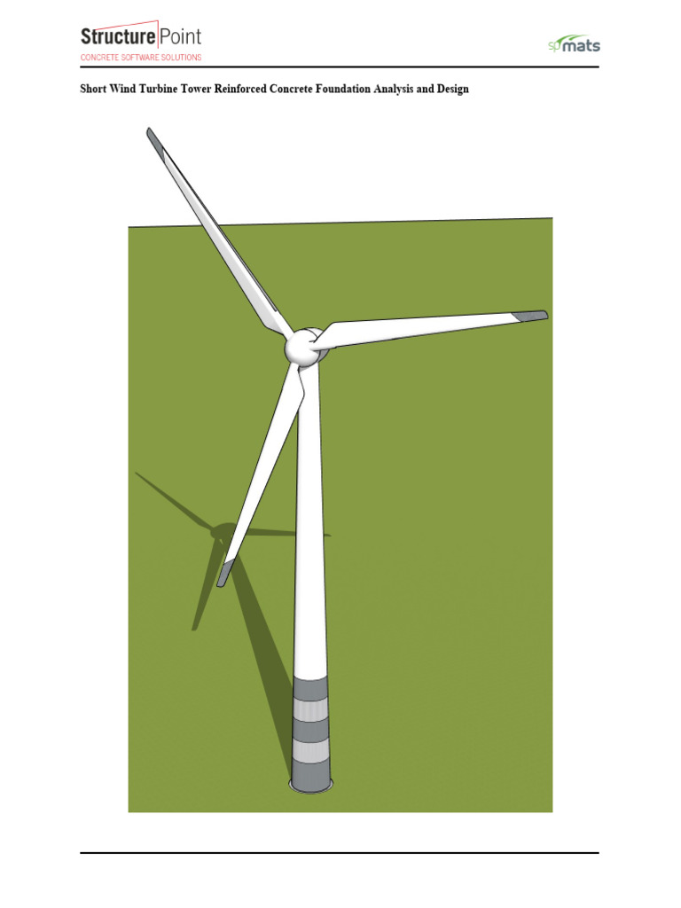 Wind Turbine Foundation Design Analysis | PDF | Wind Power | Wind Turbine