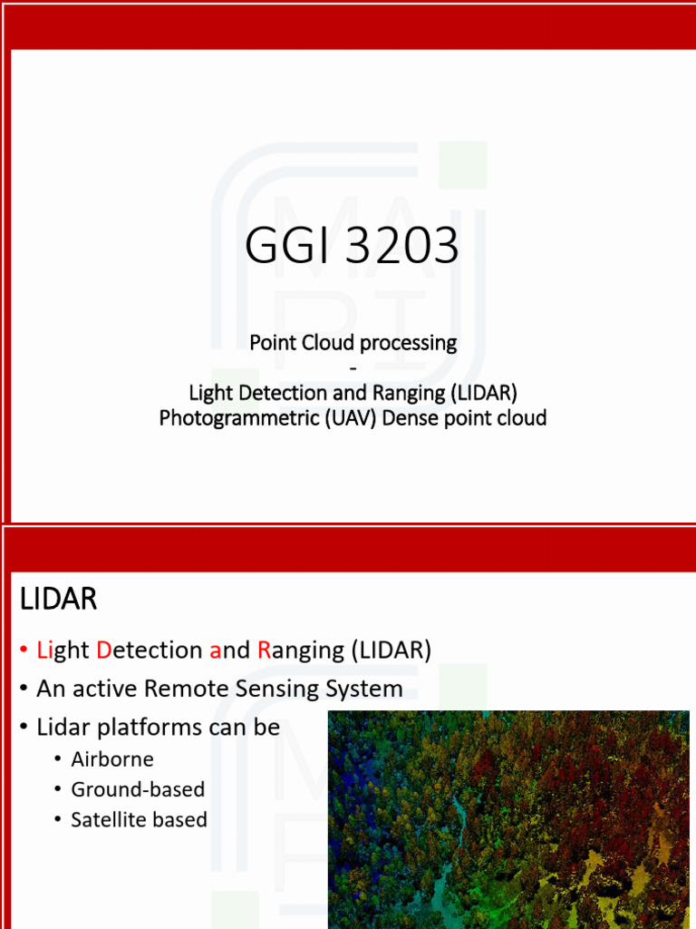 LIDAR Point Cloud Processing Guide | PDF | Lidar
