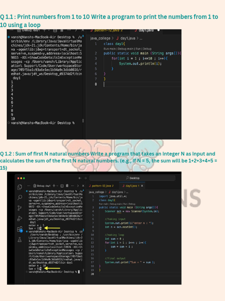 Programming Exercises for Beginners | PDF | Numbers | Mathematics