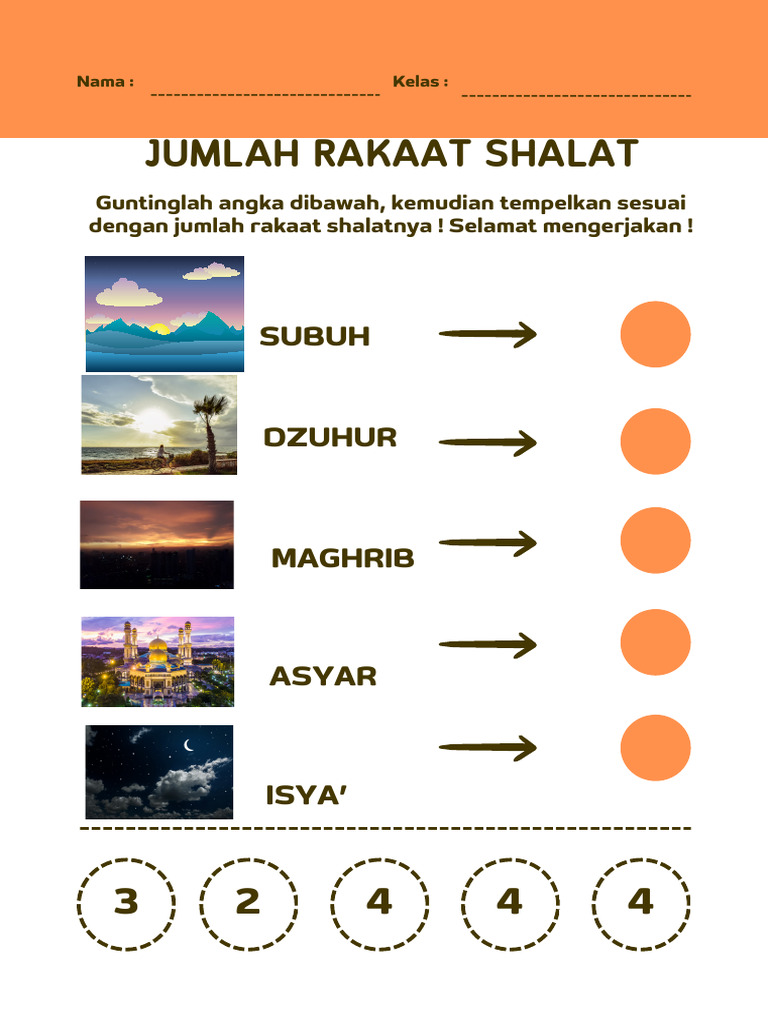 Jumlah Rakaat Shalat Harian | PDF