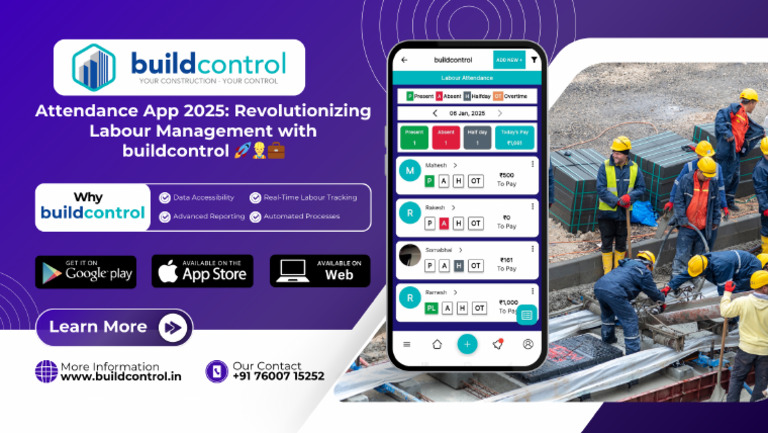 Attendance App 2025 Revolutionizing Labour Management With Buildcontrol ...