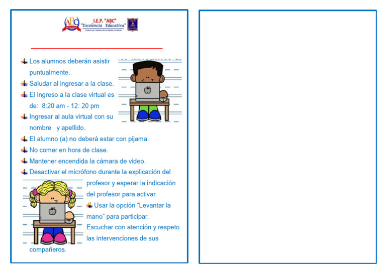 Normas De Convivencia Virtual Pdf
