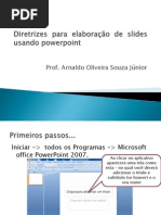 Diretrizes para elaboração de slides usando powerpoint