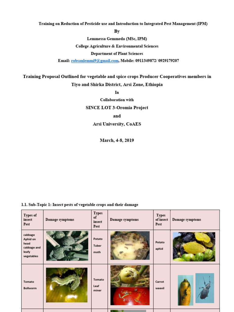 IPM Training for Vegetable Producers | PDF | Pesticide | Pest Control