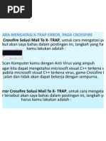 Download Cara Mengatasi X-Trap Error Pada Crossfire by Arief Brandal Anarki SN81351897 doc pdf