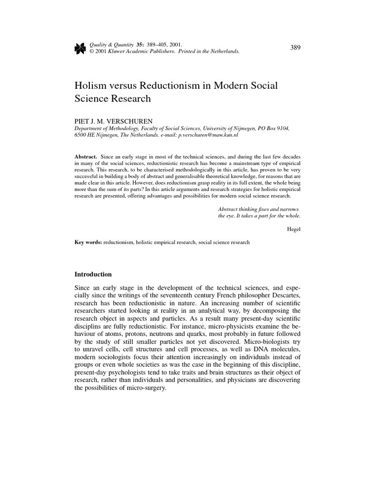 A 1012242620544 pdf holism reductionism