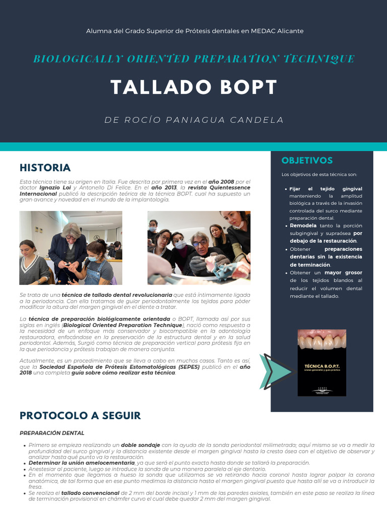 Infografía BOPT - Rocío Paniagua Candela | PDF | Especialidades Medicas ...