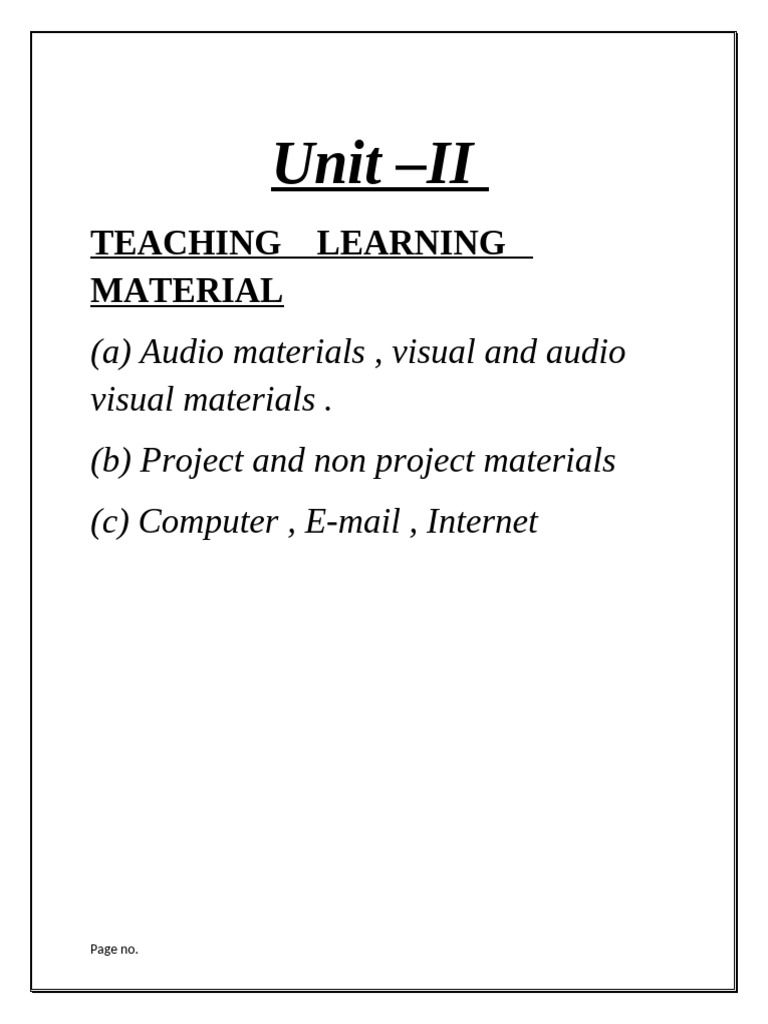 Types of Teaching Learning Materials | PDF | World Wide Web | Internet ...