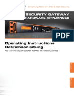 Operating Instructions Betriebsanleitung: Astaro Security Gateway
