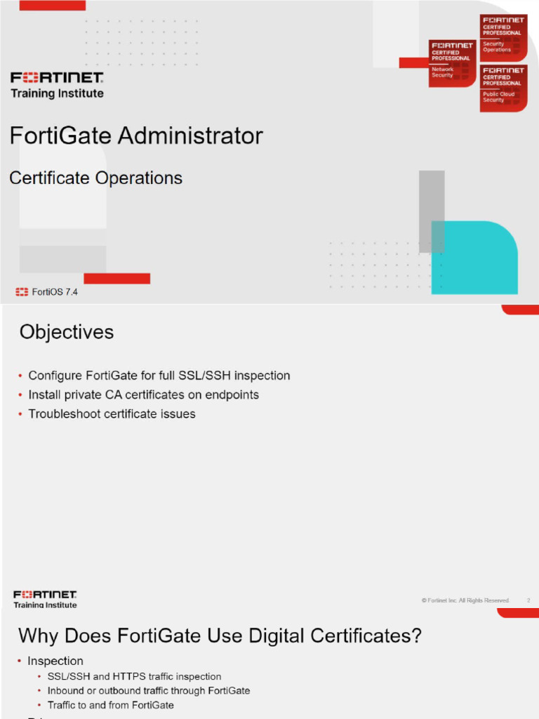 LESSON 06 Certificate Operations | PDF