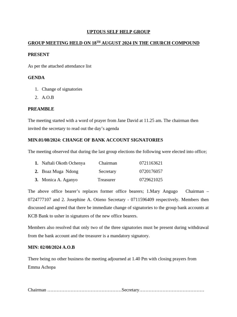 Uptious Self Help Group | PDF