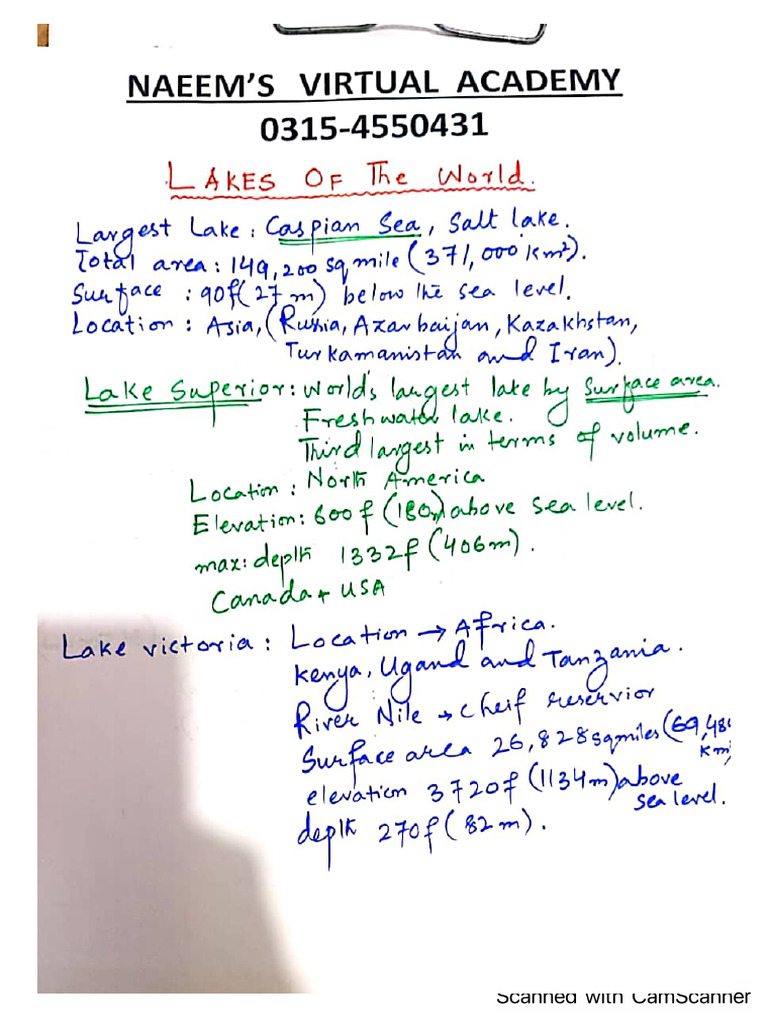 L 29 Lakes of The World-2 | PDF